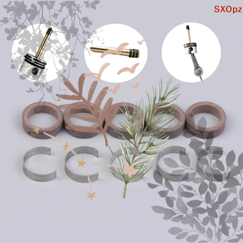 10Pcs High-Pressure Air Pump 30MPA Secondary Piston Ring 4500PSI Single/Two Cylinder Compressor Piston Ring Shrapnel