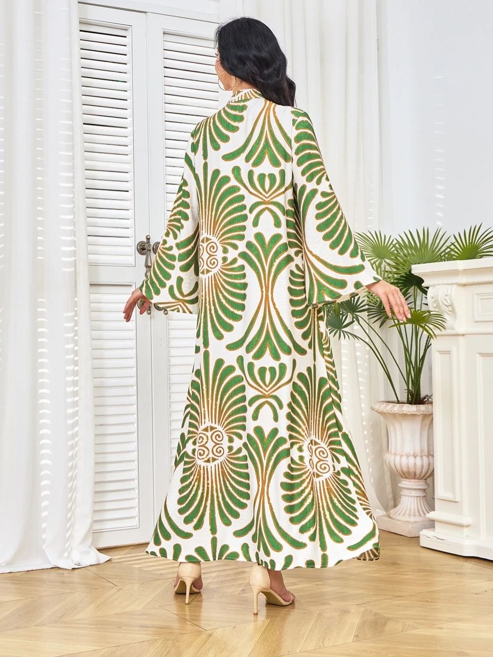 Green Abaya Plus Size Evening Dress Moroccan Takchita Elegant Festival Party Date A Line Casual Customized In Stock Prom Gown