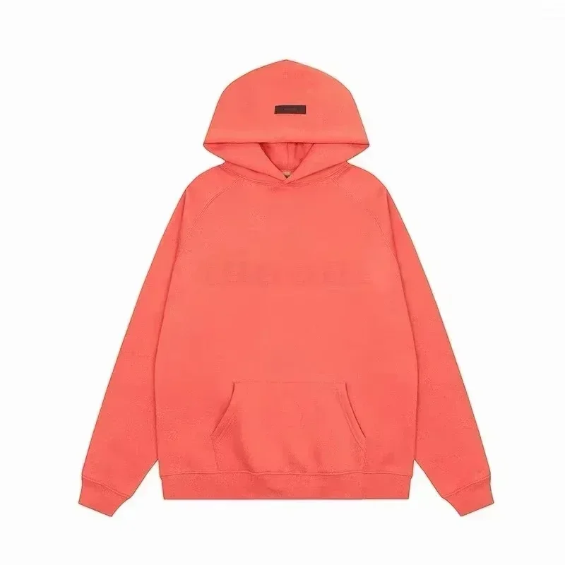 FW22 Heren Hoodies Jogging Set Luxe Design Borst Twee Rijen Pluche Letter Hoodie Dames Losse Hoodie Mode Unisex Broek Set