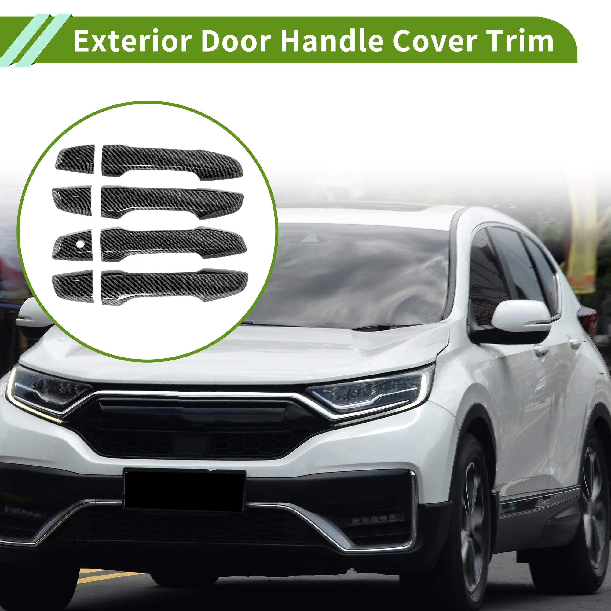 

Накладки на внешние ручки дверей UXCELL для Honda CRV 2017-2022, обычные, под карбон, черные, 1 комплект