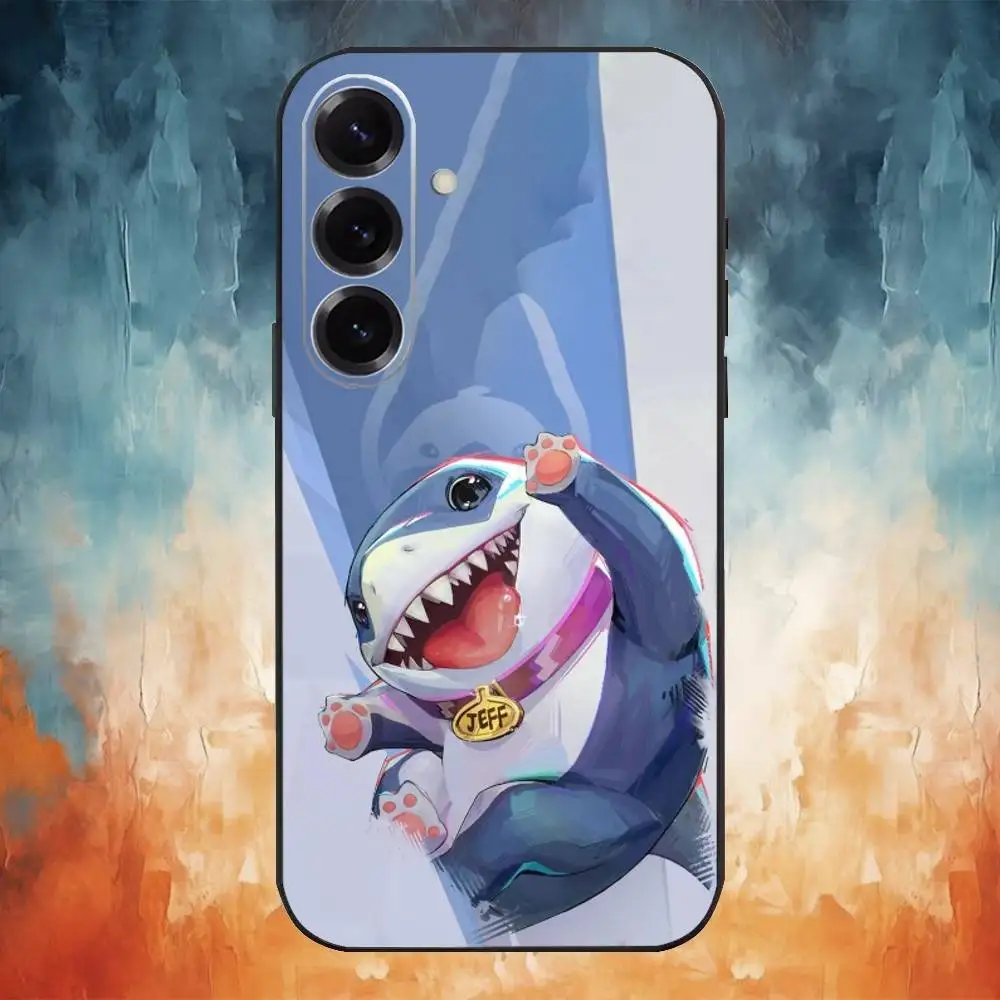 J-Jeff The Land Shark Phone Case For Samsung Galaxy A73,A72,A71,A70,A53,A52,A51,Others Soft Black Cover