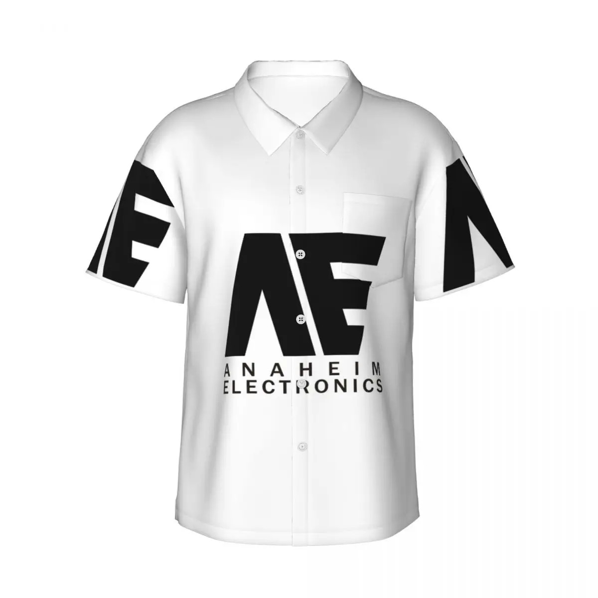 

Anaheim Electronics Men's Shirts Hawaiian Short Sleeve Shirt Casual Button Tops for Summer Beach