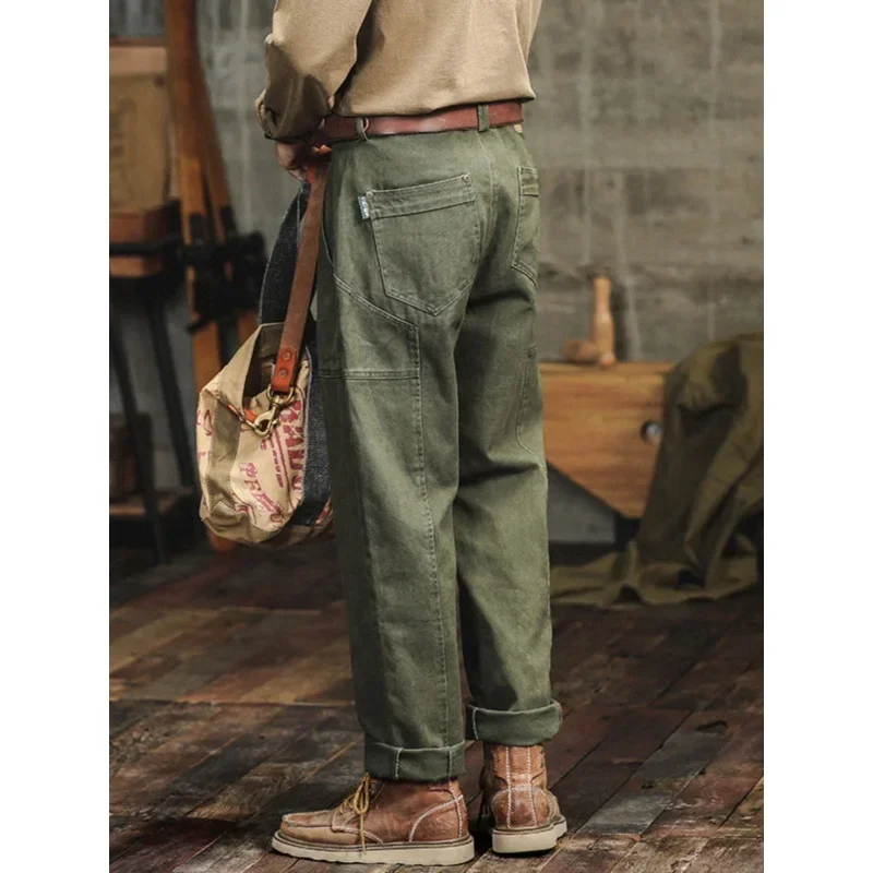 

American Classics Vintage Cargo Pants Men's Spring Autumn Baggy Casual Trousers Y2k Streetwear Korean Fashion Men Clothing