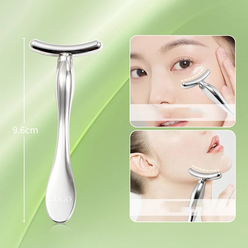 Beauty Bar New Electric Face Slimming Rod Golden Stick T Shaped Facial Massager Tightening Skin Electric Beauty Inst Face Device