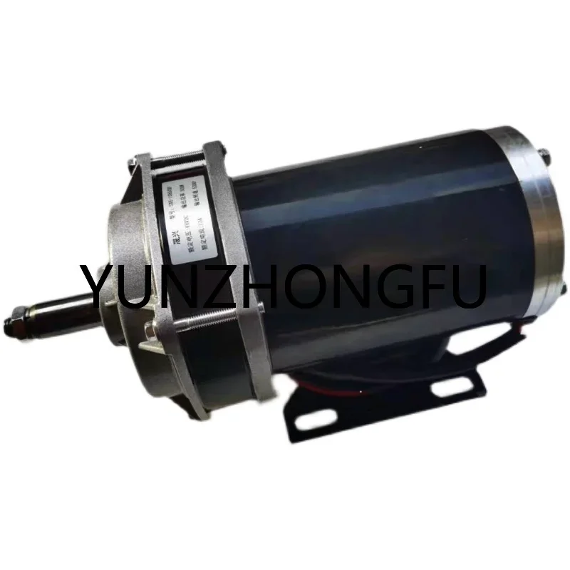 Motor 48v500w Brushed Deceleration Extended Shaft Permanent Magnet DC Motor 36V24V800