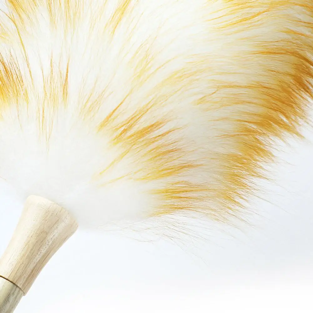 High Quality Wool Duster Anti-static Lambswool Feather Brush Duster Household Dust Mites Soft Furniture Lambswool Brush Dusting