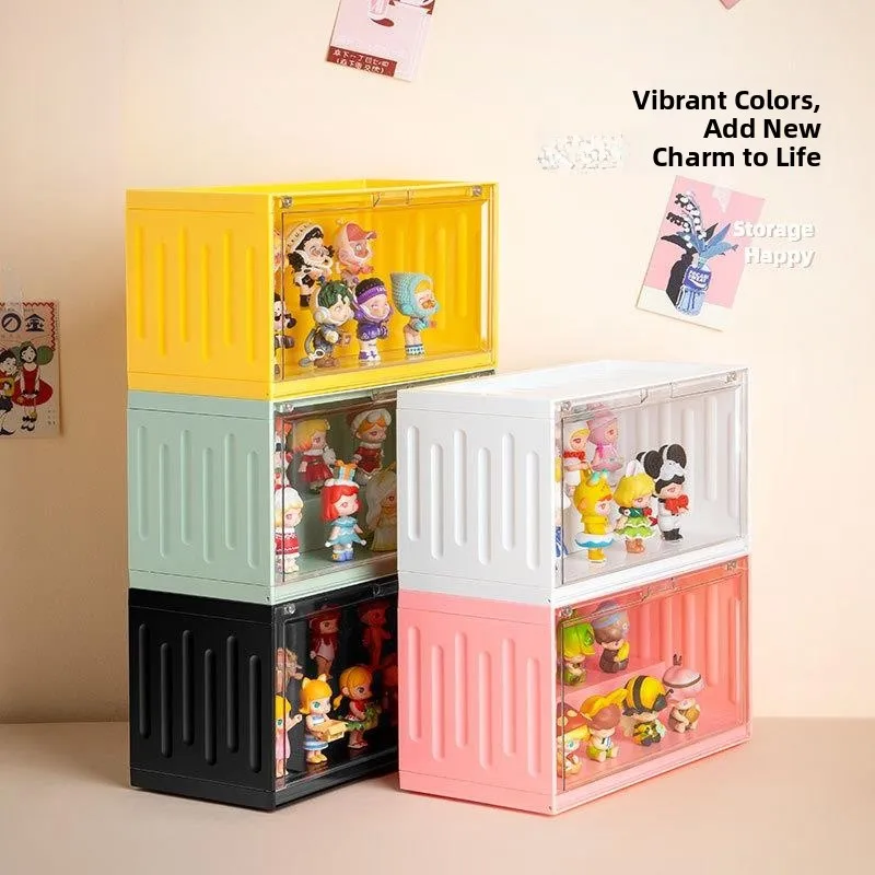 

Transparent Dustproof Figure Storage Box Display Stand Matt Doll Show Rack Plastic Material Display Cabinet Organizer
