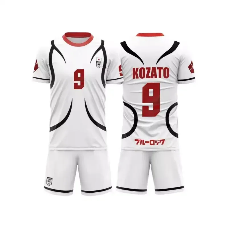 Anime Blue Lock SAE Cosplay Set Japan U20 Team Oliver Aiku CHOU Voetbalshirt #   11 Sendou. #   13 Shidou voetbaluniform 3D-print