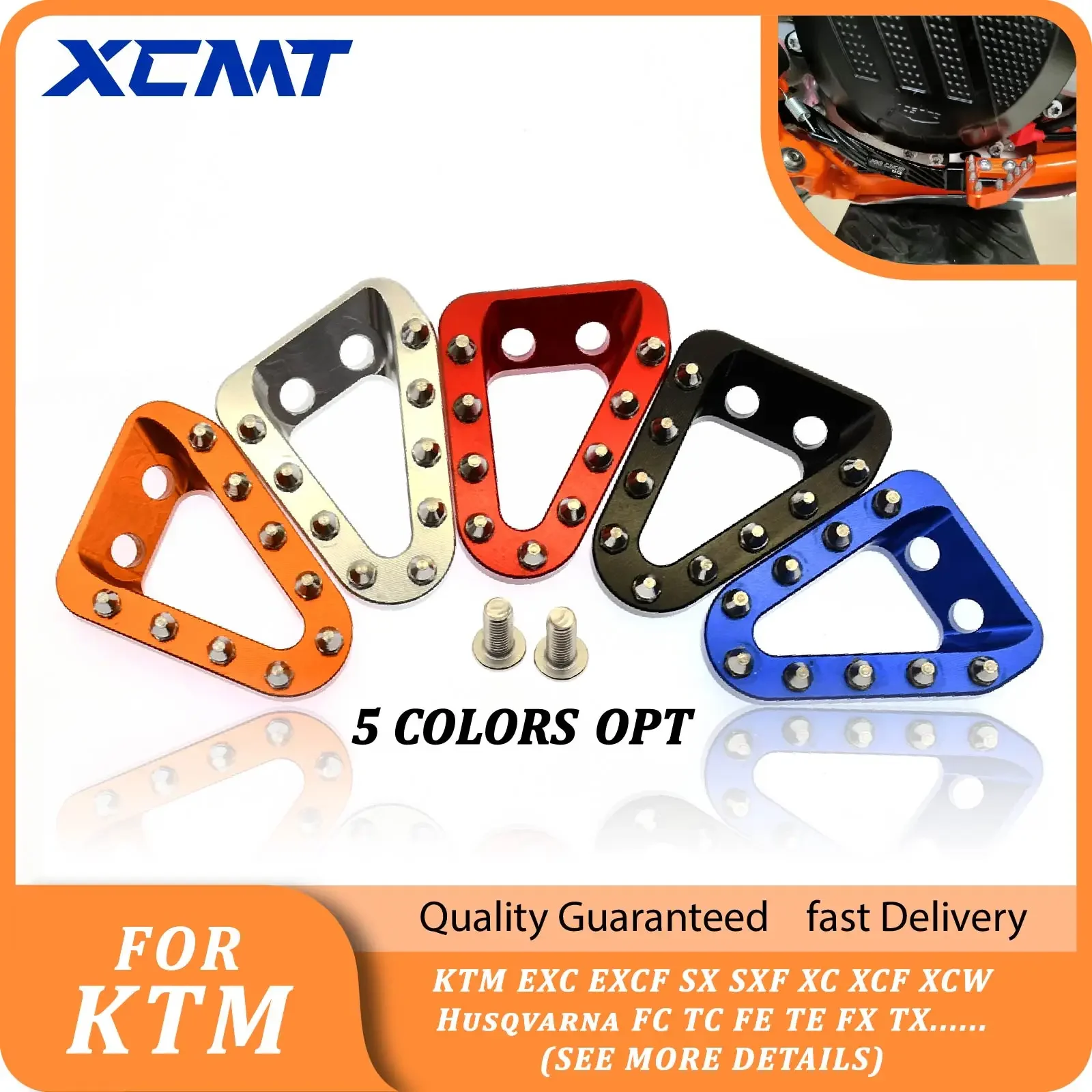 Rear Brake Pedal Lever Step Plate Tip For KTM EXC EXCF SX SXF XC XCF XCW For GasGas For Husqvarna FC TC FE TE FX TX 2016-2023