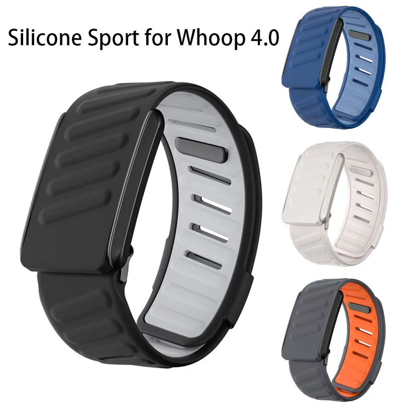 

Силиконовый спортивный браслет для Whoop 4.0 с мягким на ощупь силиконовый водонепроницаемый и защищенный от пота регулируемый ремешок