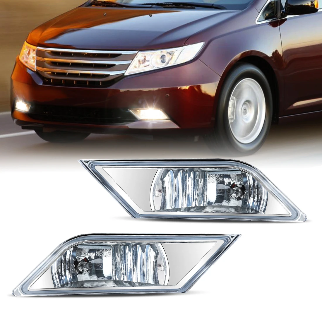 

Противотуманная фара в сборе для Honda Odyssey 2011 2012 2013, противотуманные фары, передний бампер, дальний свет