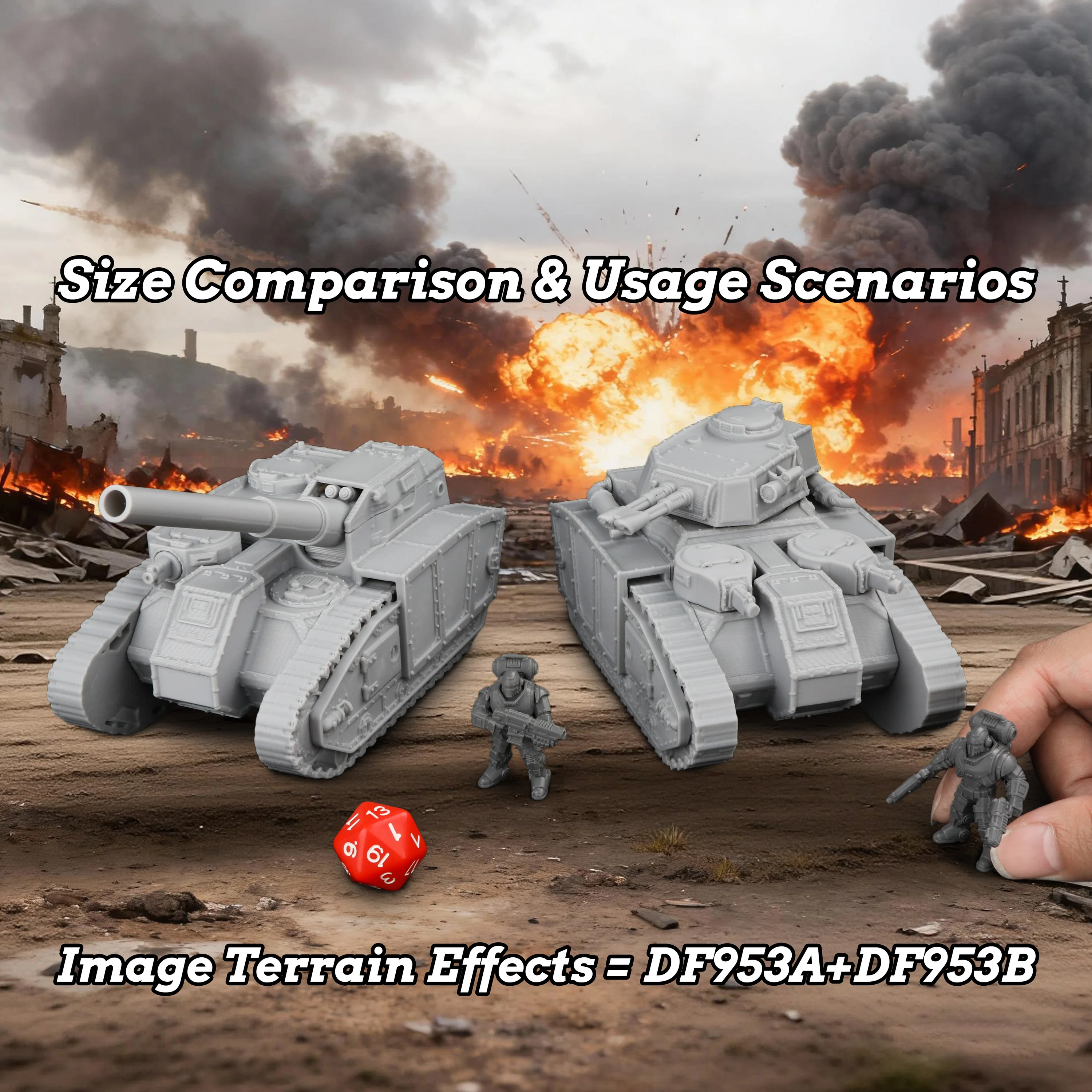 Sci-Fi Heavy Unit Miniature | Fantasy Terrain Vehicles for Epic Tabletop RPG Adventures, Detailed TTRPG Accessories