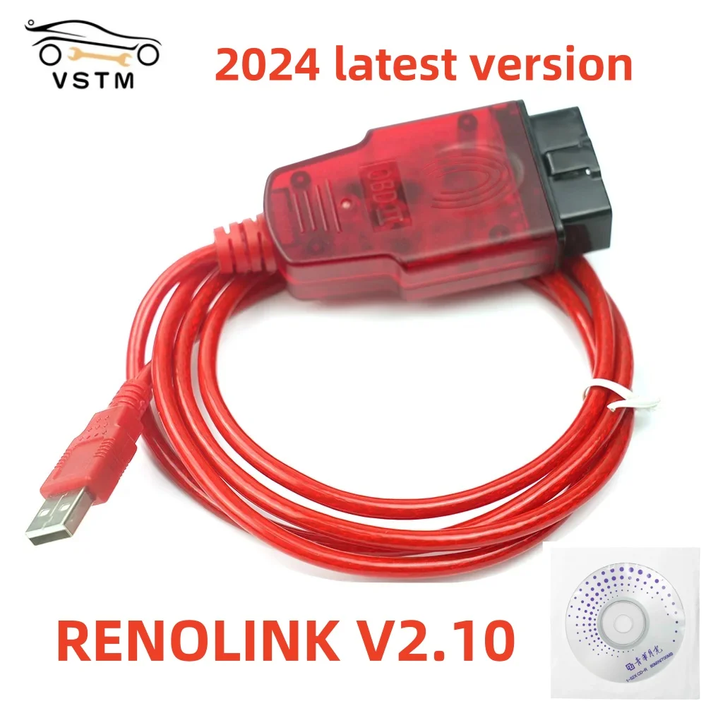 Renolink V2.10 For Renault Car OBD2 Air*b*ag Reset OBD 2 OBD2 Car Diagnostic Auto Tool ECM UCH Key ECU Programmer Tool PK V1.99