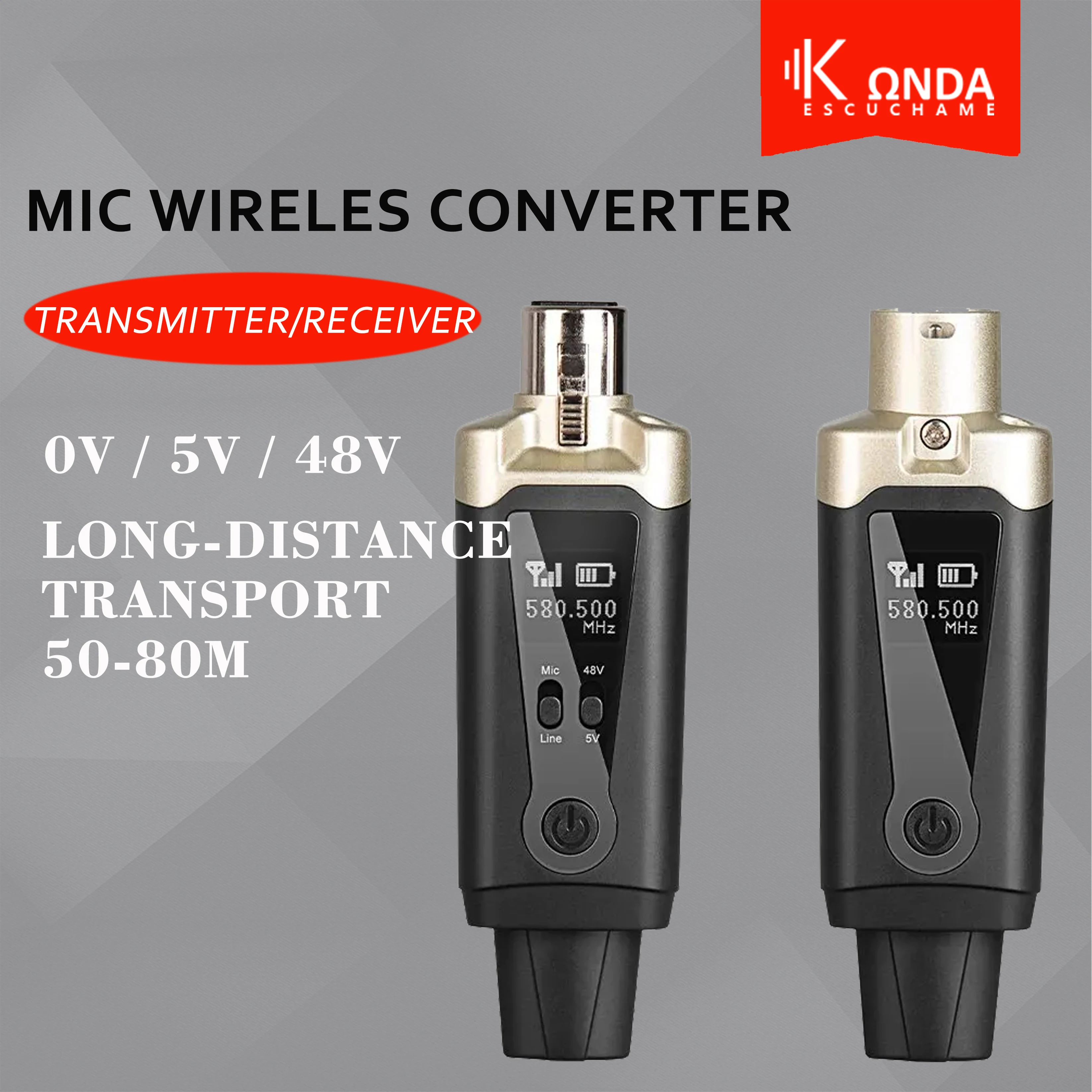 

Wireless Microphone System XLR Mic Converter Adapter Depusheng MV5 UHF Automatic Transmitter Setup For Condenser Dynamic Mic