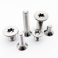 5/10/50pcs M1.4 M1.6 M2 M2.5 M3 M4 M5 M6 304 A2-70 Stainless Steel GB2673 Six-Lobe Torx Flat Countersunk Head Screw Bolt