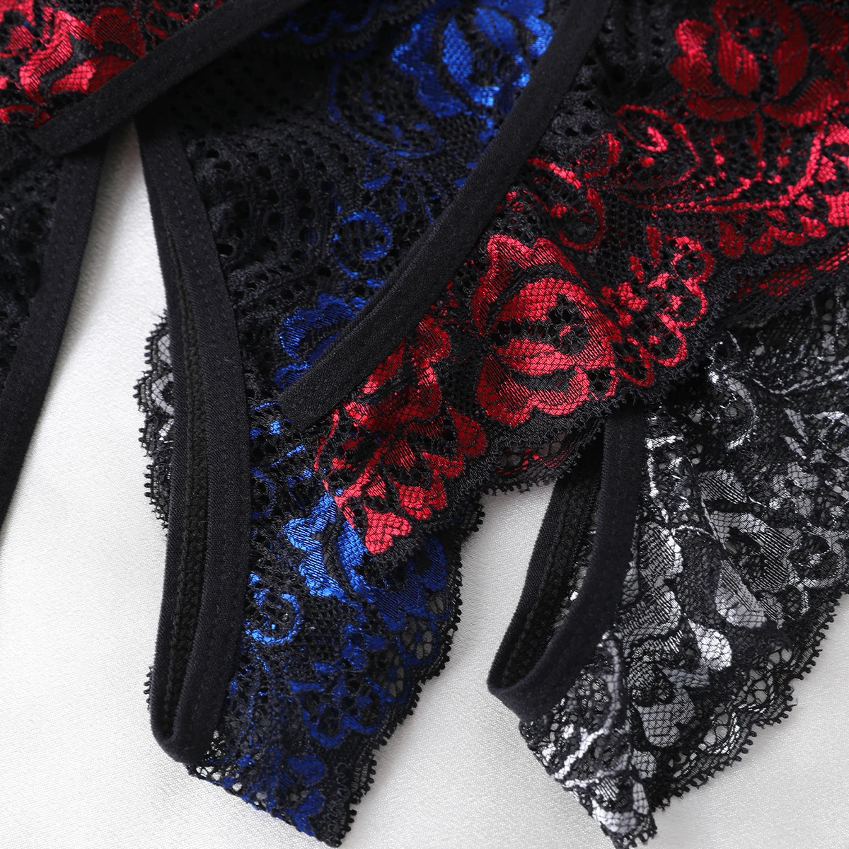 Sexy Crotchless Thongs Invisible Lace Underwear Women Comfortable Panties Intimates Underpants Low Waist Briefs Female Lingerie