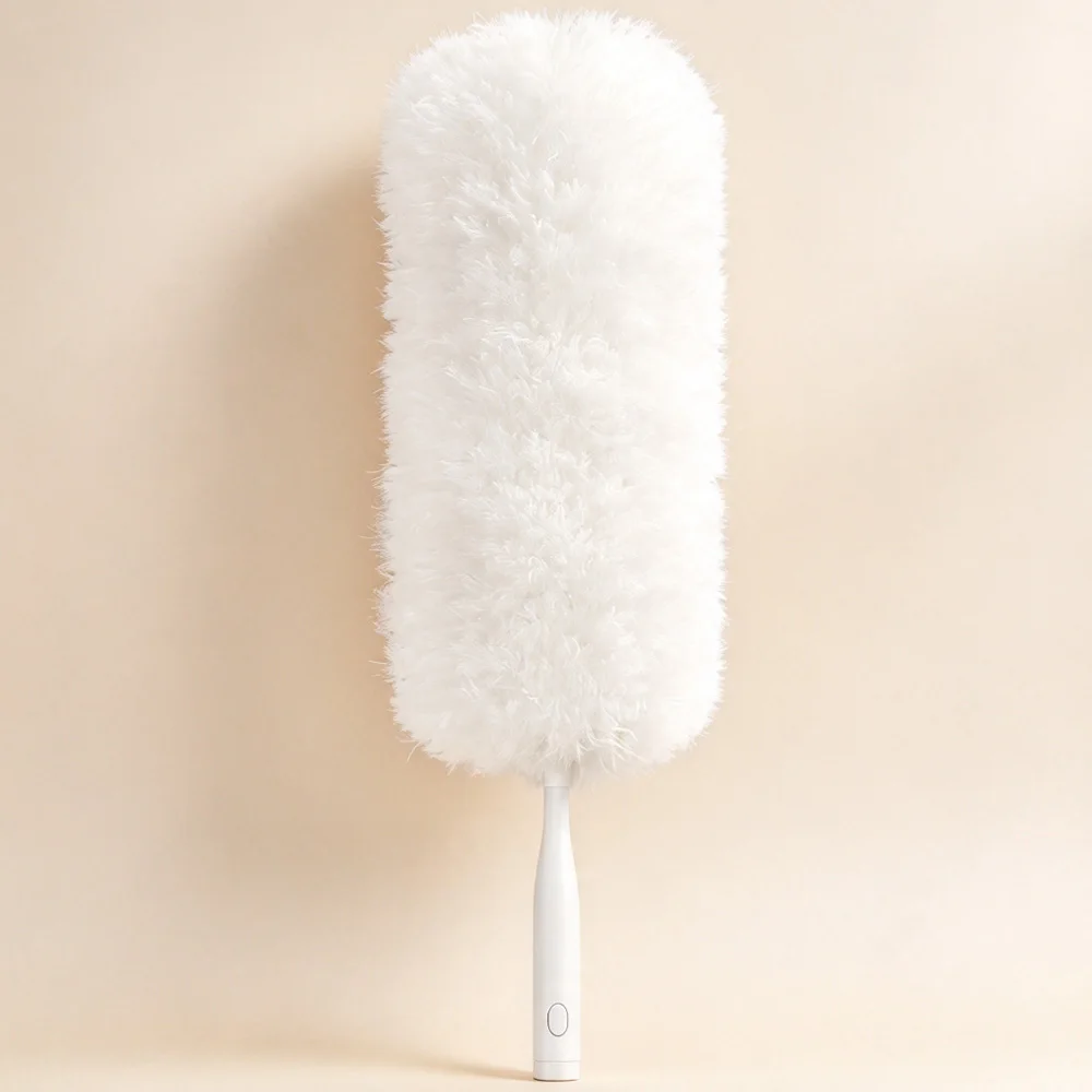 Microfiber Duster, Flexible Bend‑Head Static Duster for Household & Car Interior Cleaning