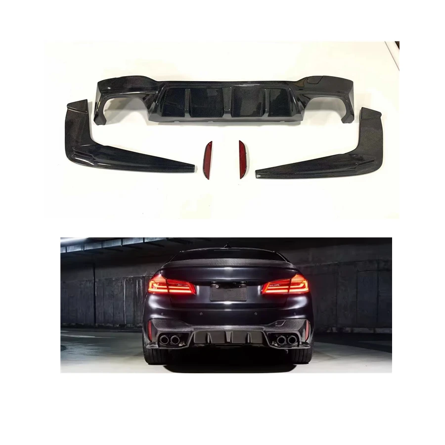 

Real Carbon Fiber Diffuser for BMW G30 F90 M5 Upgrade 3D Style F90 M5 Diffuser G30 540i Diffuser