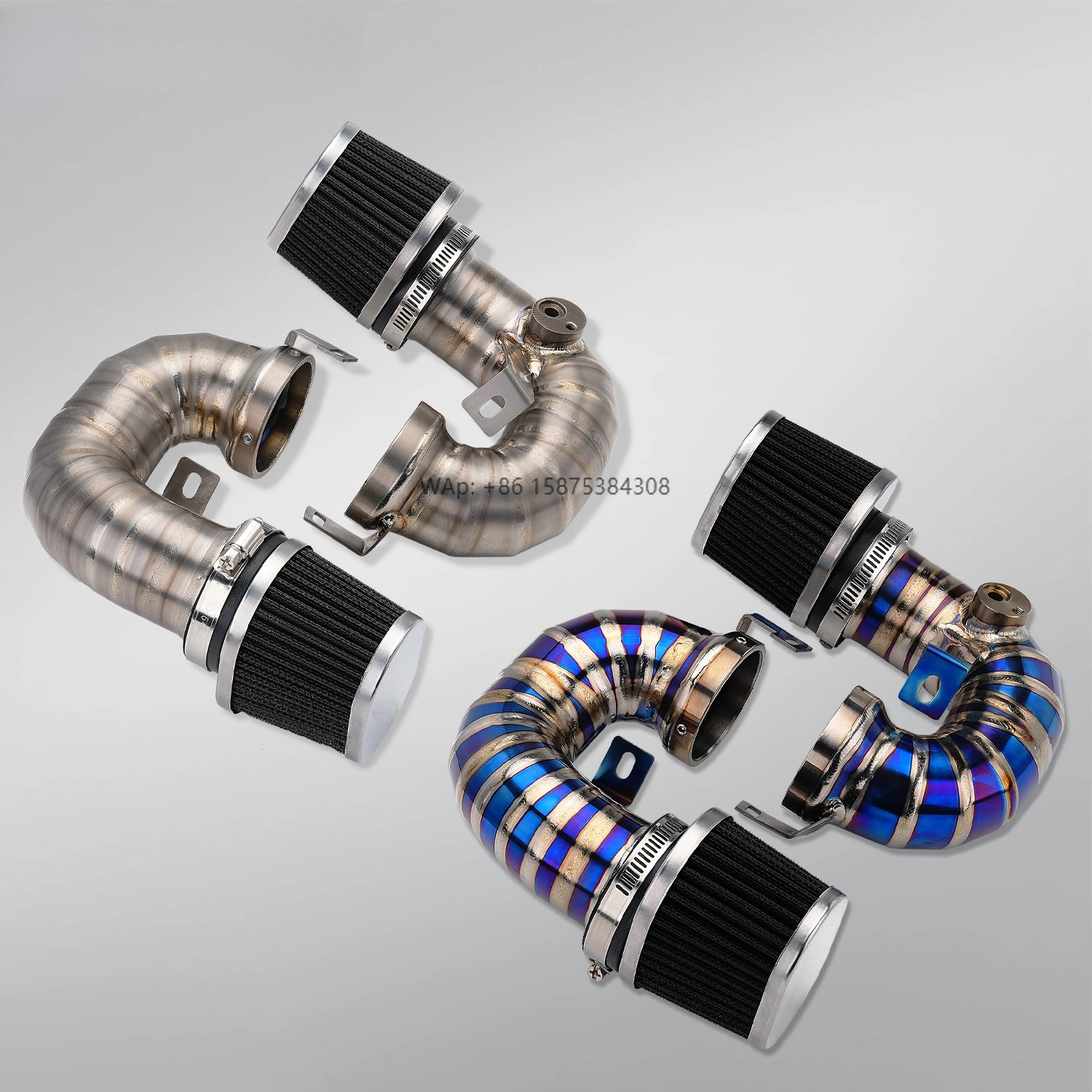 

New for Triumph Bobber Motorcycle Exhaust System Intake Pipe Modification Engine Heat Shield Cold Air Intake