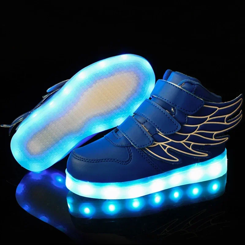 Size 25-37 Children Glowing Sneakers Kid Luminous Sneakers with Luminous Sole Lighted Shoes for Boys Girls Led Sneakers