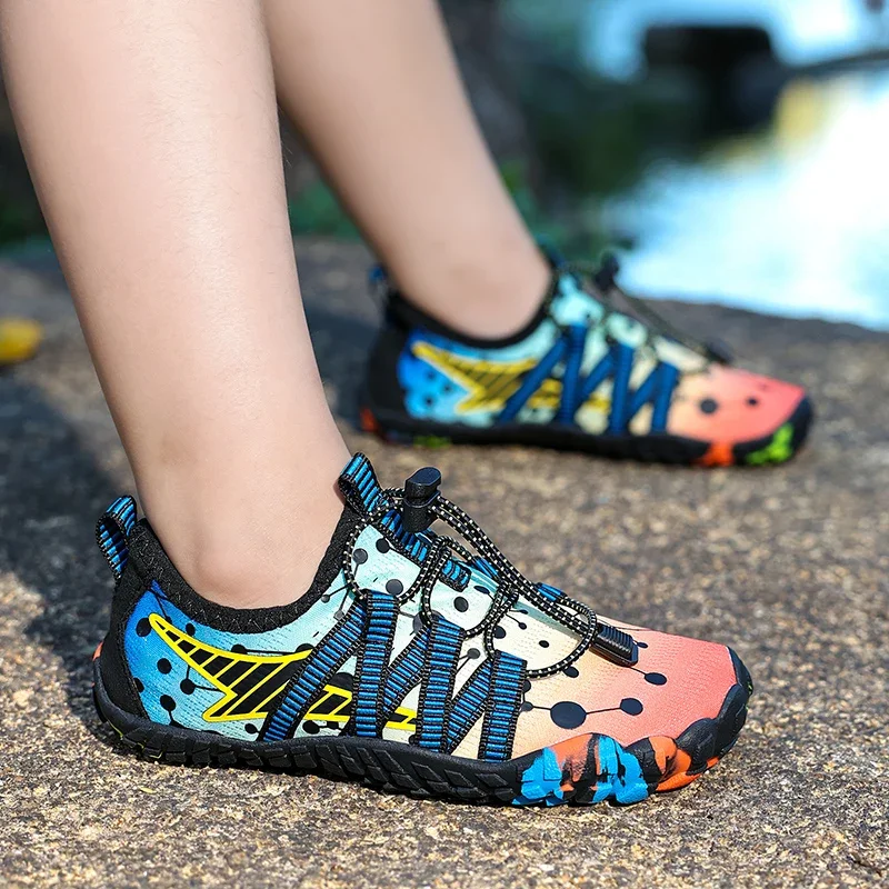 

Children's River Tracing Shoes 2025 Summer Boys and Girls' Beach Water Shoes Outdoor Non Slip Breathable Kid's Casual Sneakers