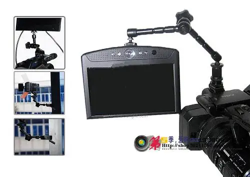 11 pollici/290mm Magic Arm DSLR Rig Camera Camcoder Monitor LCD Flash Light 1/4 femmina maschio vite presa accessori