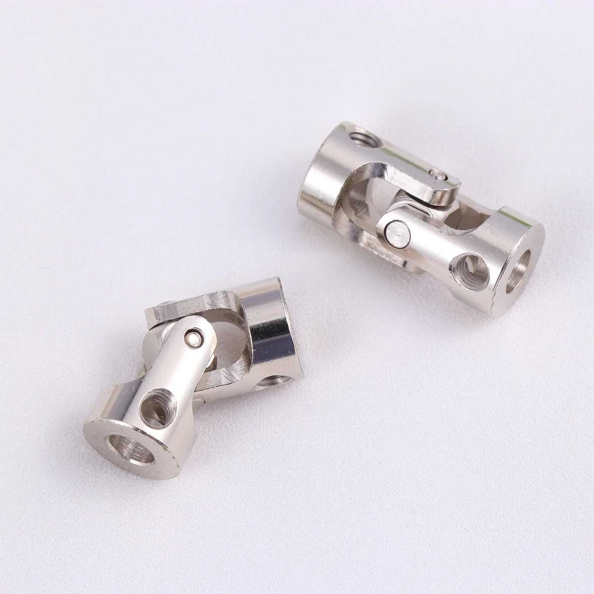 5 Pcs in Package Universal Joint Shaft Coupler Coupling Steering Connector for RC Car Crawler Boat (Silver)