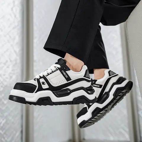 Men Shoe Platform Sneakers Trend Casual Shoes Tenis Masculino Leisure Male Sneakers Non-slip Men Vulcanized Shoes Clunky Sneaker