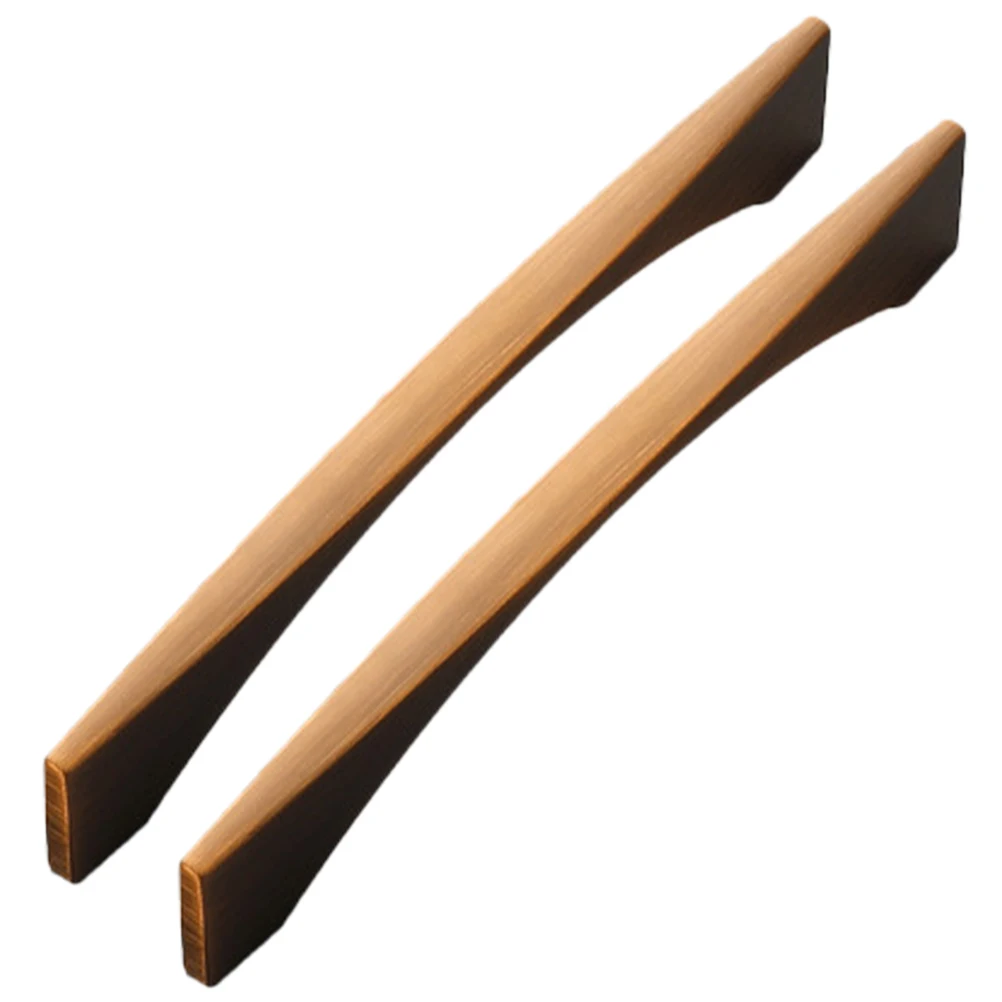 

2Pcs Classic Copper Door Handle Zinc Alloy Replacement Furniture Pull for Cabinet Drawer Dresser Wardrobe Door Handle