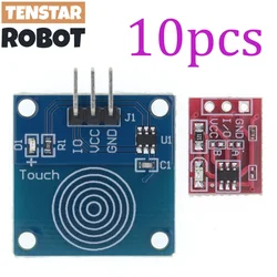 10Pcs TTP223 Touch Key Switch Module Button Self-Locking No-Locking Capacitive Single Channel Reconstruction