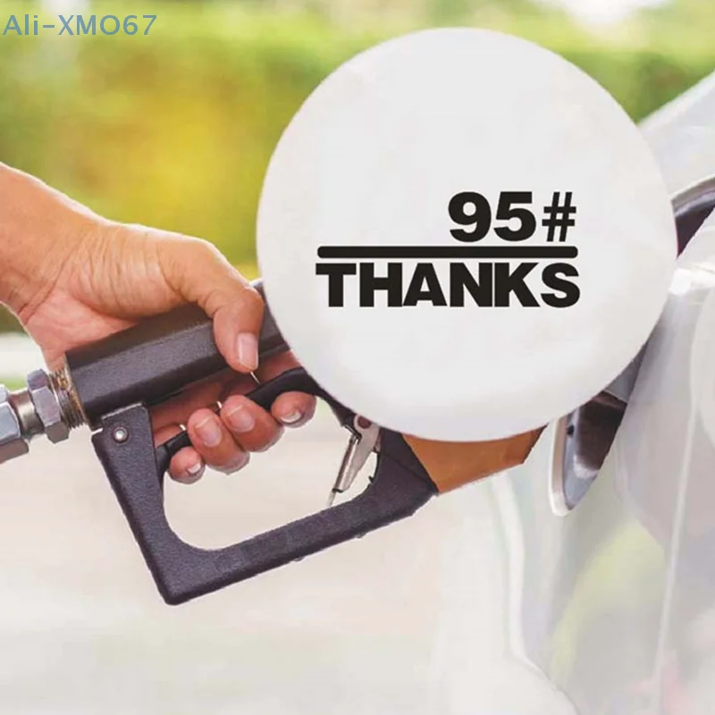 Colorful Thanks Sticker Personalized Car Fuel Tank Cover Sticker Creative Plus No. 92 Gasoline 95 No. 98 Oil-type Tips Sticker