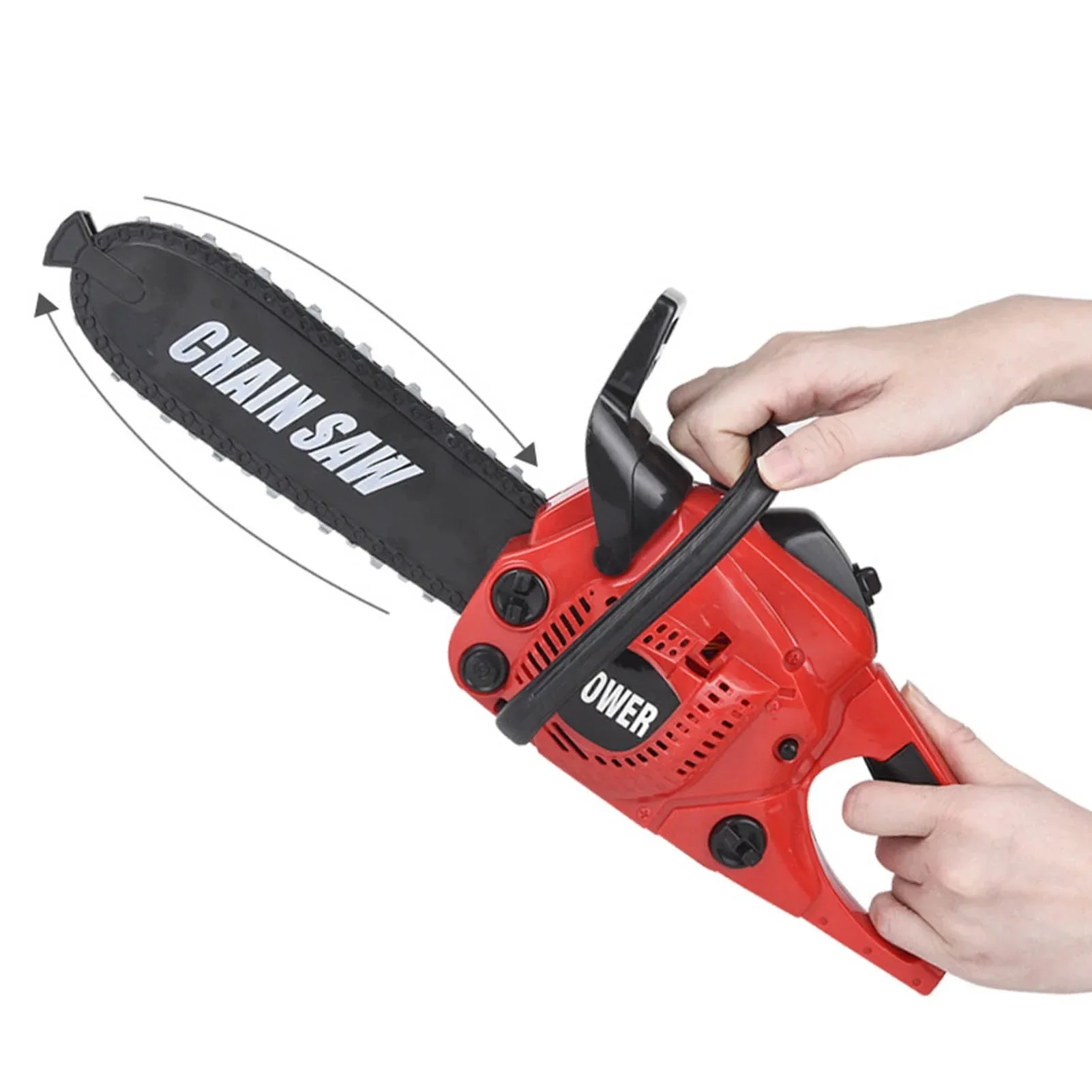 Big Size Electronic Chainsaw Toys Rotating Chainsaw Realistic Sound Power Tool House Play Toys Repair Tools Toys For Kids Gifts