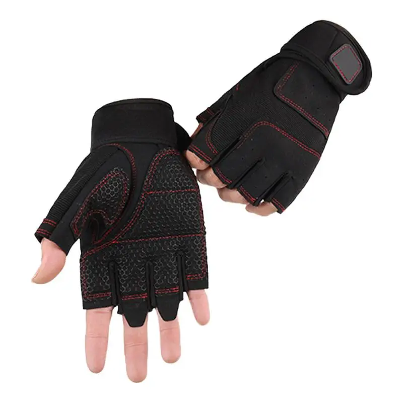 Riding Gloves Adjustable Wrist Workout Gloves Anti Slip Reinforced Palm Hand Out Mittens For Hunting Cycling Climbing Paintball