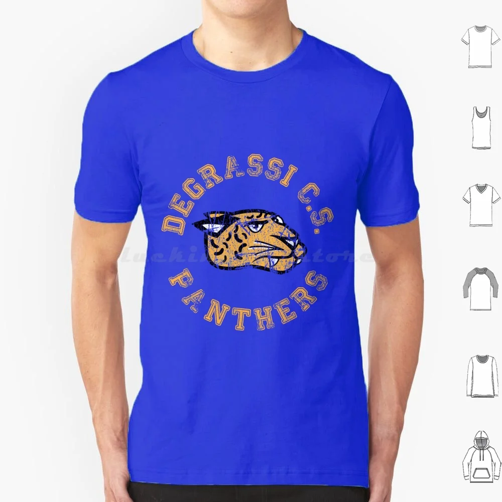تي شيرت Degrassi Panthers المتعثرة من القطن للرجال والنساء يمكنك صنعه بنفسك طباعة Degrassi Degrassi Junior High Degrassi High Degrassi التالي