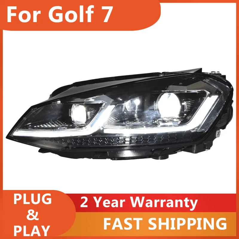 

Car Styling Head Lamp for VW GOLF 7 MK7 Upgrade to MK7.5 Design Golf 7.5 Headlights DRL Turn Signal Low High Beam Projector Lens