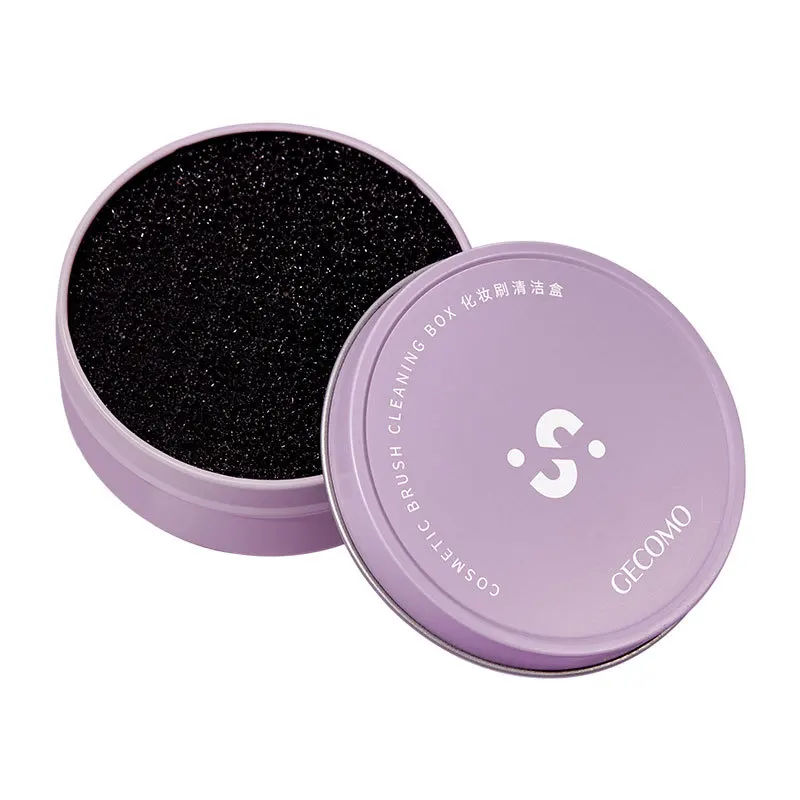 1Pc Milieuvriendelijke spons Make-upborstelreiniger Pad Reinigingsdoos Effectieve cosmetische gereedschapsreiniging Snelle dieptereiniging