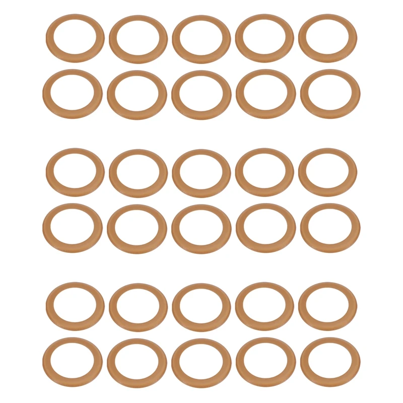 30Pcs 1100W  Compressor Use Pistons Polyimide Rubber Ring Oil Free Air Compressor PTFE Rings