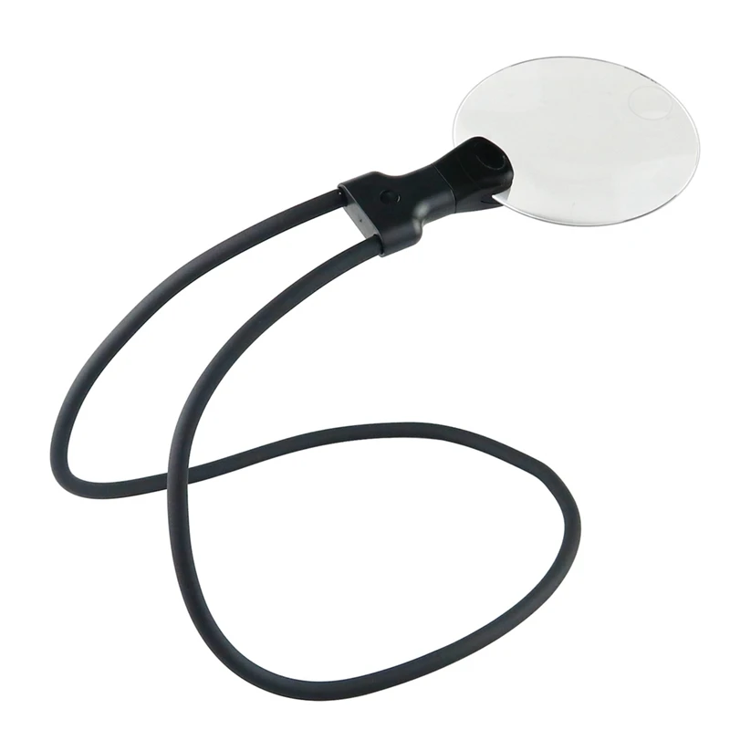 

Top-Portable Neck Flexible Magnifier Hanging 3X 10X Magnifying Glass Loupe For Seniors Reading Sewing Jewels