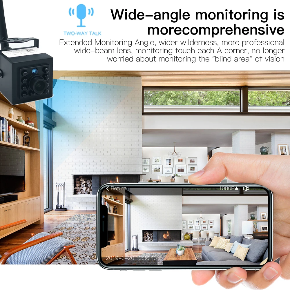 Мини-камера видеонаблюдения H.265, Wi-Fi, 5 МП, 4 МП, 3 Мп, 2 МП, ночное видение