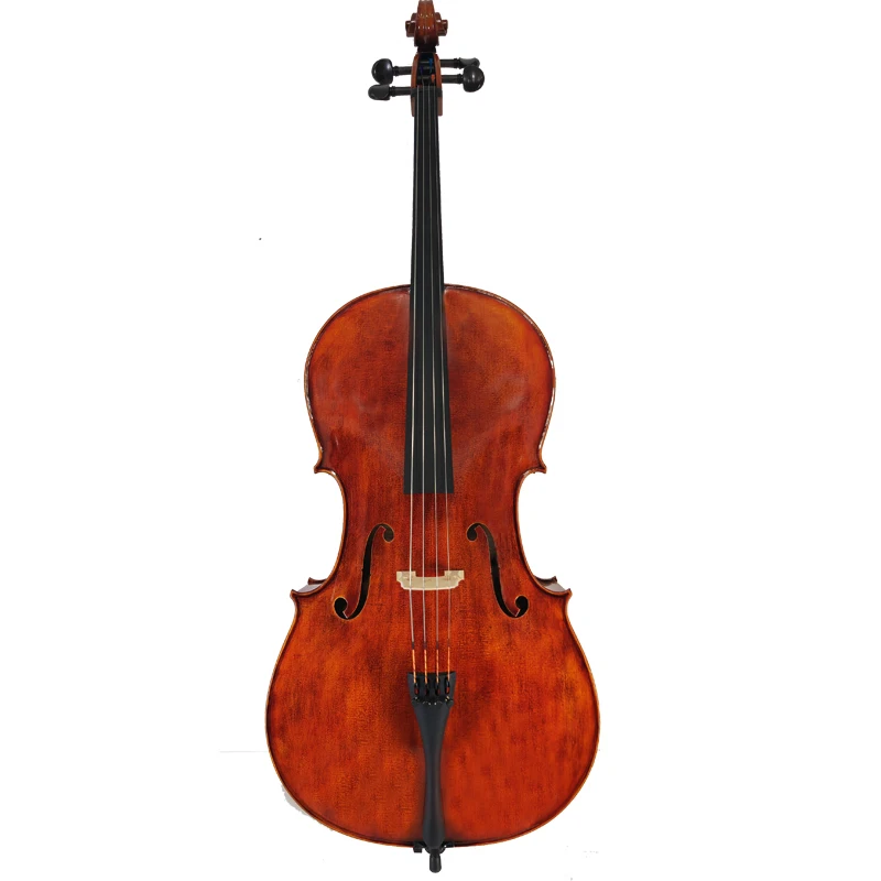 Professional 4/4 Handmade Cello Maple Back/Side Spruce Face Factory Pure Handmade Playing High-Grade Piano