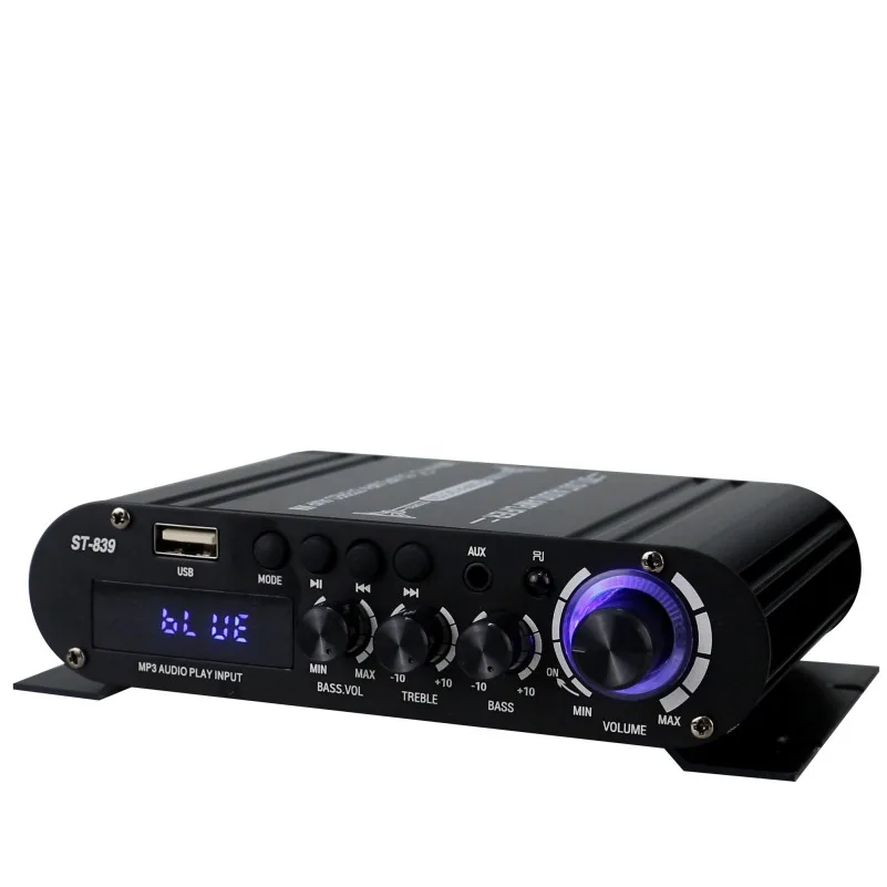 Woopker amplificateur Audio ST-839 25W * 2 + 40W 2.1 canaux BT 5.0 amplificateur de puissance stéréo amplificateur de son Portable voiture Home cinéma