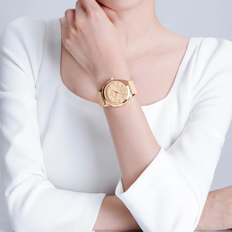 

NAVIFORCE женские часы с мягким силиконовым ремешком и элегантным цветочным циферблатом, модные брендовые водонепроницаемые кварцевые наручные часы 5051