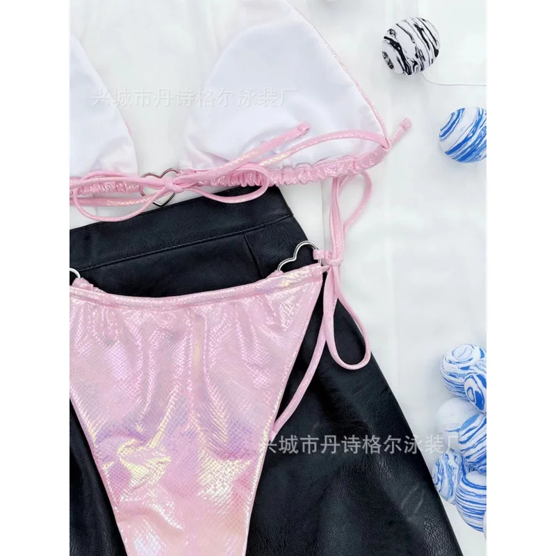 TOY-New Sexy Heart Triangle Bikini Set for Beach