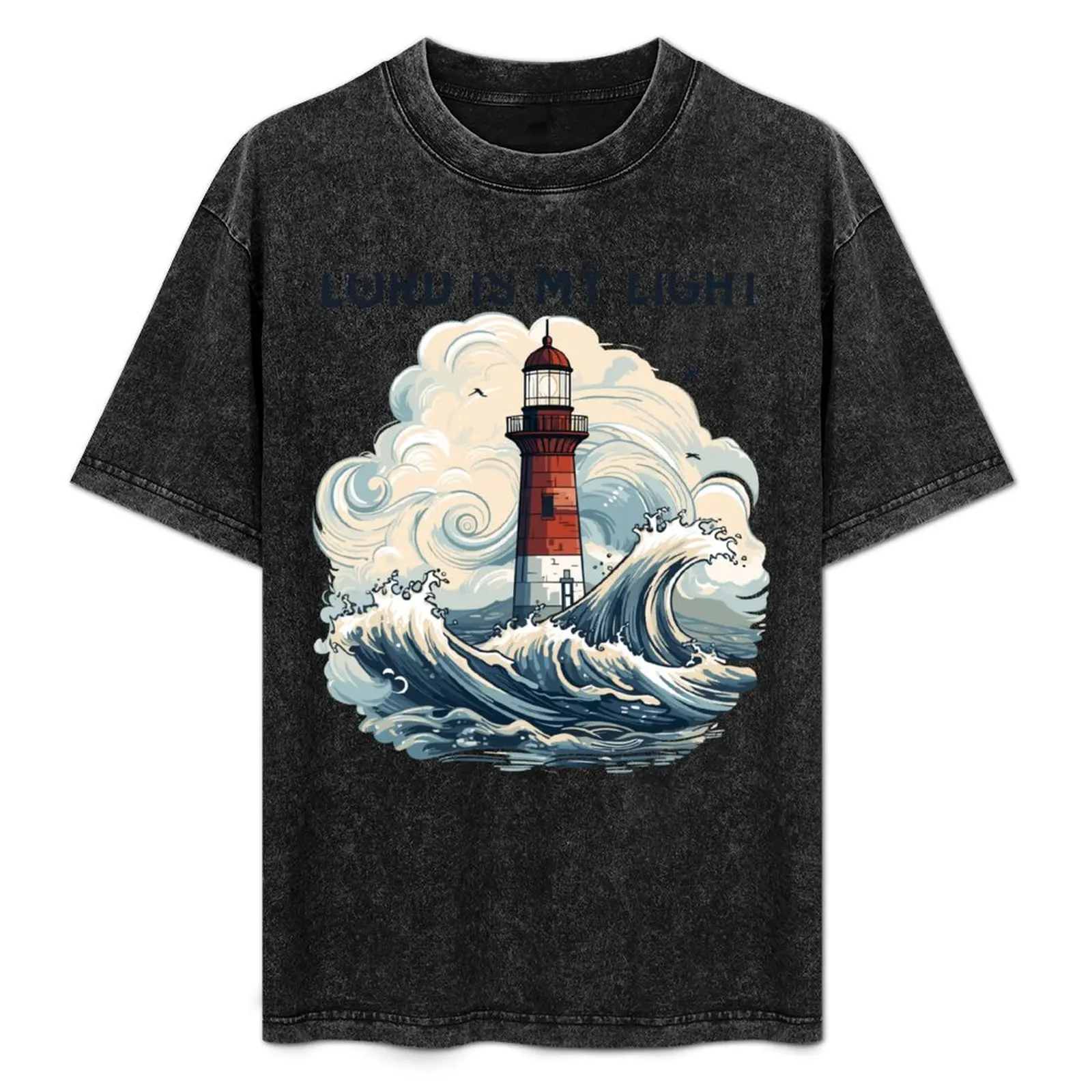 Lighthouse At Sea Lord Is My Light T-Shirt basketball graphic tees oversized graphic tee sweat tee shirts for men