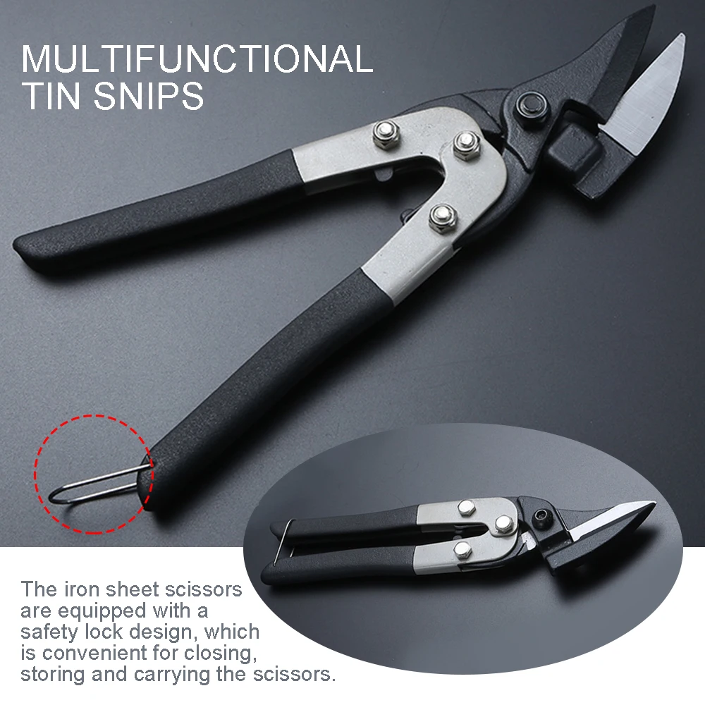 Iron Sheet Scissors Electrician Metal Snip Aviation Industrial Work Multifunctional Household Hand Cutting Tool Scissors