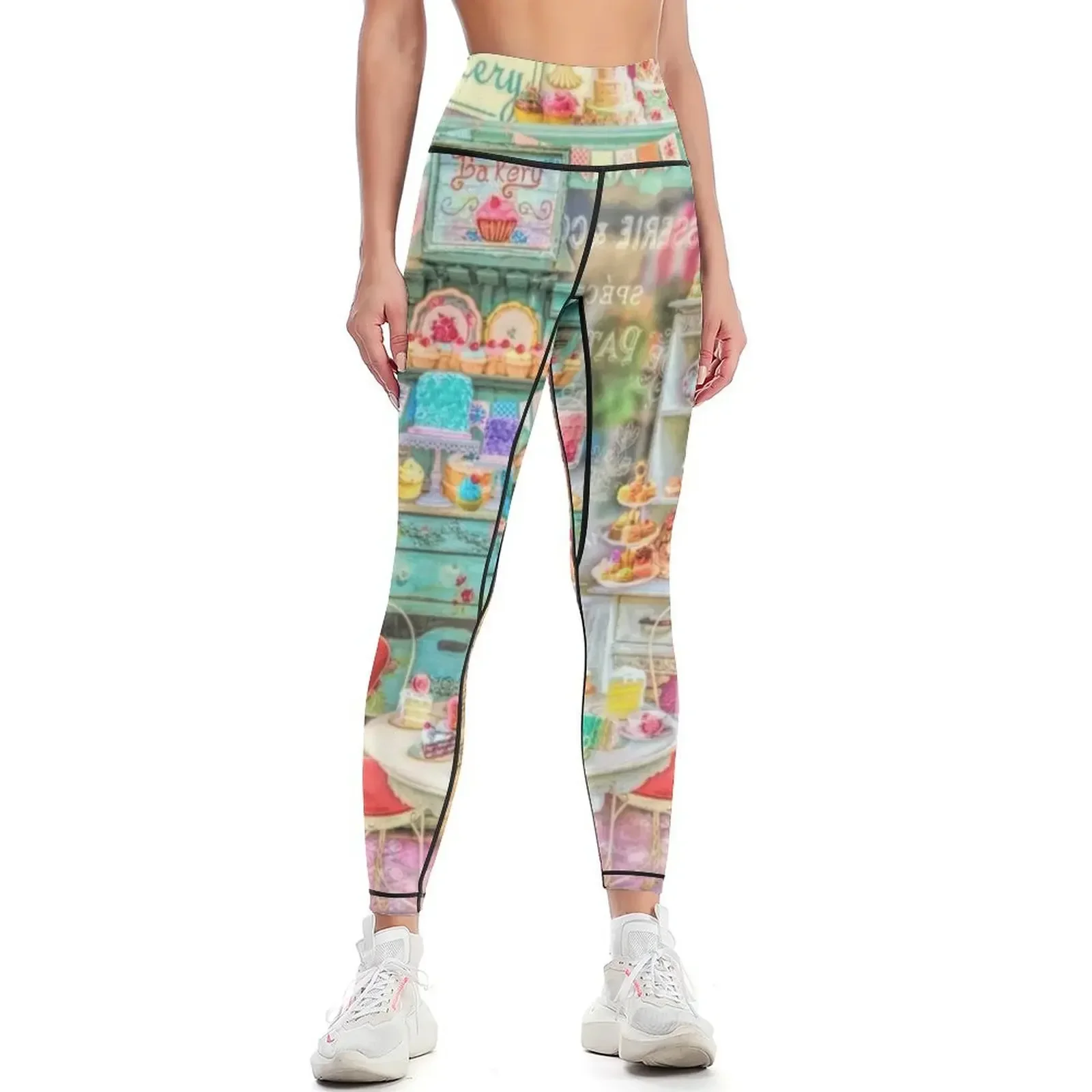 

The Little Cake Shop Leggings leggins push up woman gym womans Women's fitness sports for push up Womens Leggings