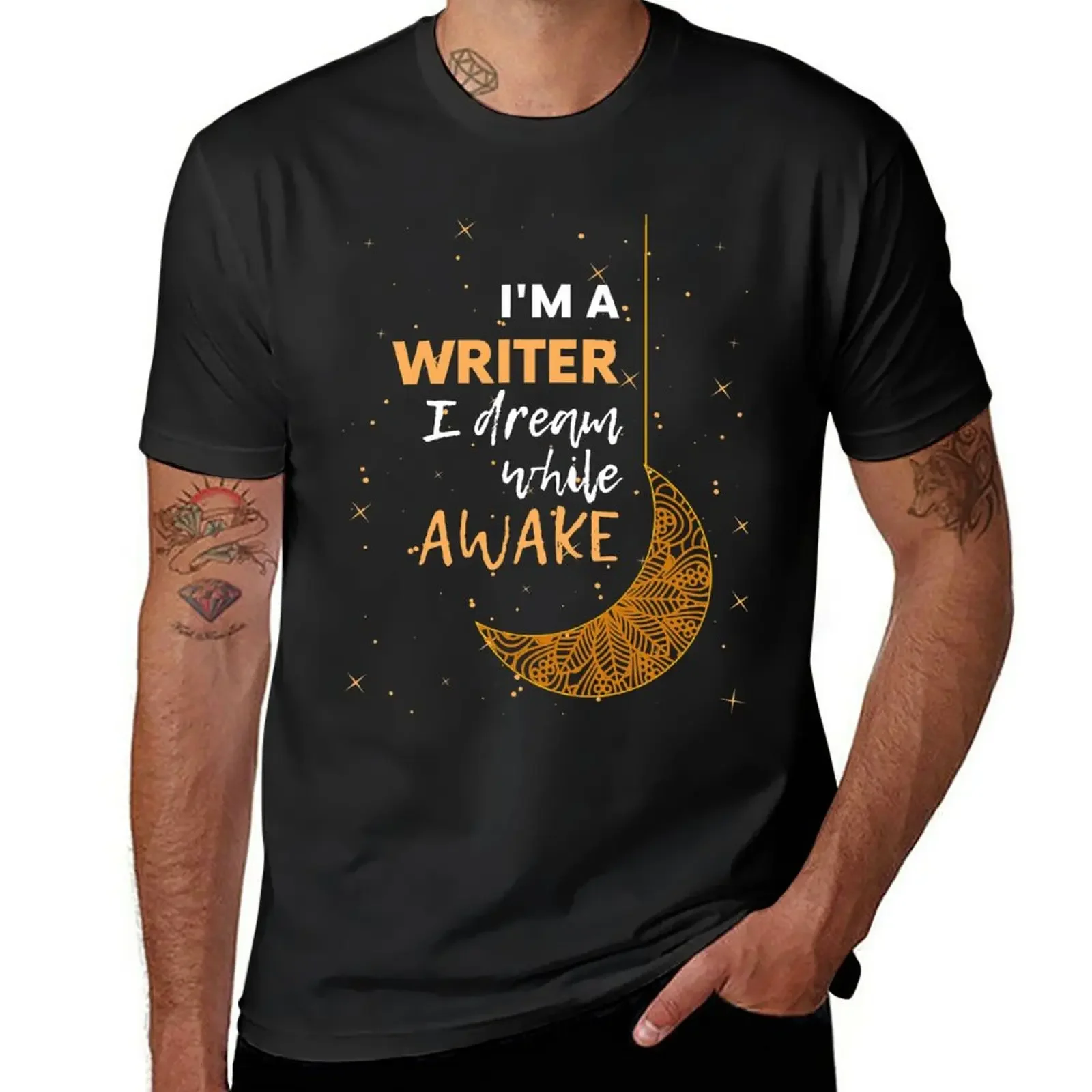 I'm a Writer I Dream While Awake T-Shirt boys animal print tees customizeds black t-shirts for men