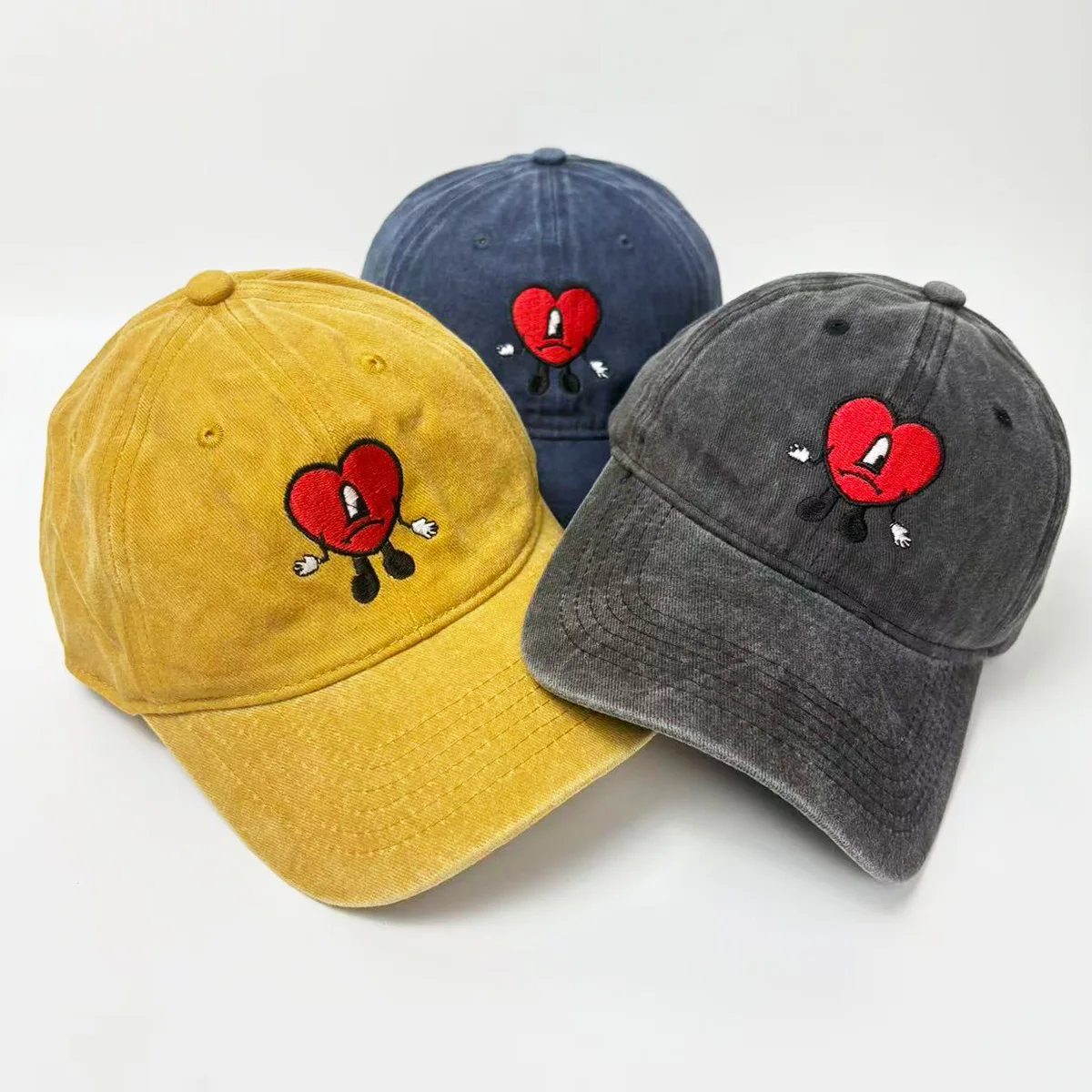 Boné de Beisebol Denim Bad Bunny 2026 Novo, Estilo Snapback, para Homens, Un Verano Sin Ti, Boné Musical, Verão e Outono, Vintage