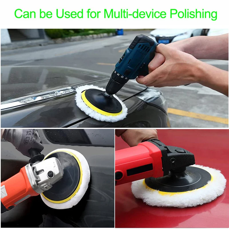 3/4/6/7/5 Inch Polishing Set Car GadgetsCar Polishing PadCar Wax Sponge Disc Wool WheelCar Paint Care Polishing Pad