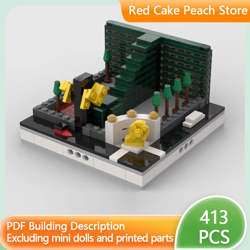 City Street View Model MOC Building Bricks City Las Vegas Hotel Modular Technology Children Holiday Gifts Assemble Toys Suit